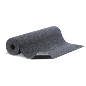 [SR-NRT25H-GY] Spilltech Floor Grabber™ High Traffic Carpet Mat,  36" W x 25' L, Gray