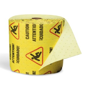 [SR-YRSZ150M-1] Spilltech Caution Mat Roll, 150' L x 15" W ,Units/Pkg 1, Medium Weight
