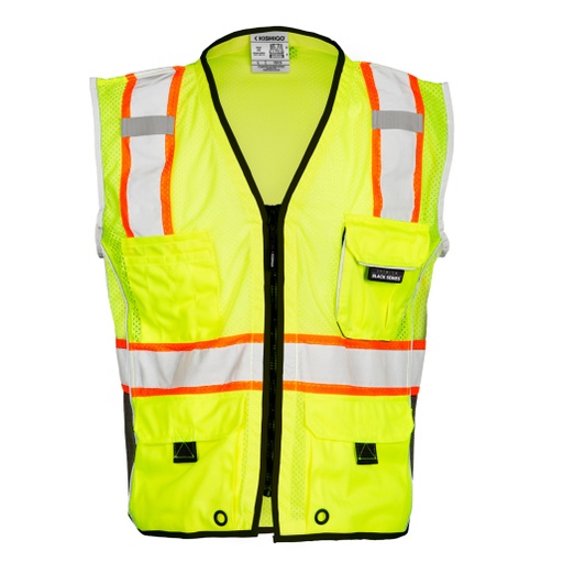 [SA-1513] Class 2 Premium Black Series Heavy Duty Safety Vest