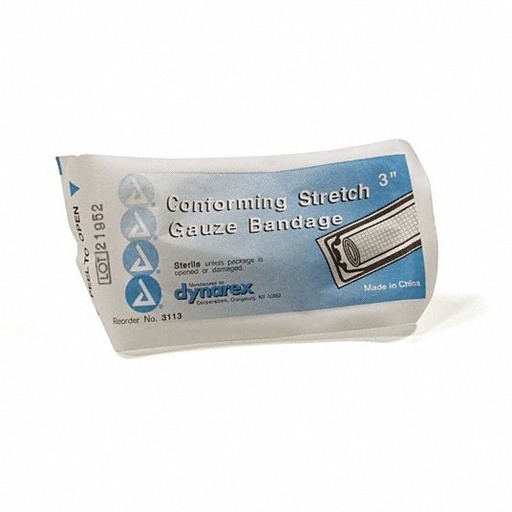 [FA-61301] 3" x 4.1 yd Sterile Conforming Gauze