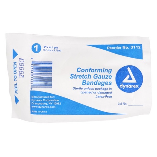 [FA-60501] 2" x 4.1 yd Sterile Conforming Gauze, Wrapped