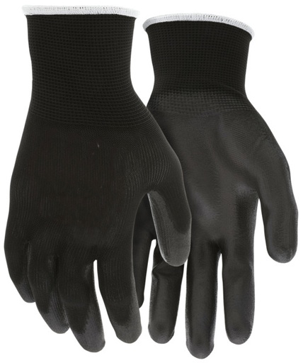 [A-6801BK] Black Polyurethane Coated Synthetic Knit Glove, 13 Gauge