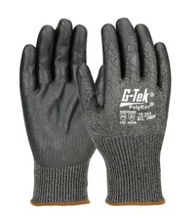 [A-16-354] G-Tek PolyKor Blended Glove with Nitrile Foam Coated grip, 13 gauge, Cut Level A5