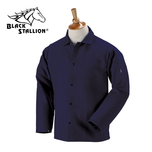 [UF-FN9-30C] Black Stallion 9 oz. Navy Flame Resistant Cotton 30" Coat