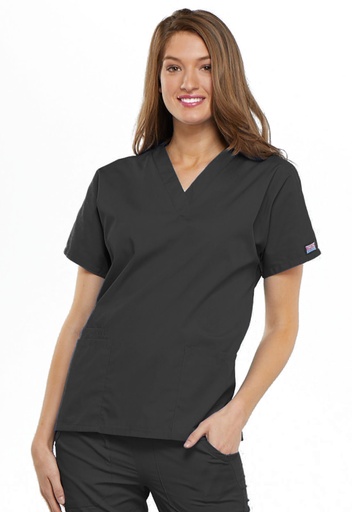 [UF-4700] Cherokee WW Originals V-Neck Top