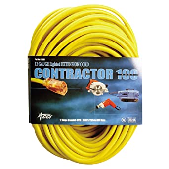 [IP-02588-00002] Southwire Vinyl Extension Cords, 25 ft, 1 Outlet, Yellow