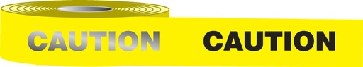 [IP-MPT231] Reflective Plastic Barricade Tape: Caution, 1000'