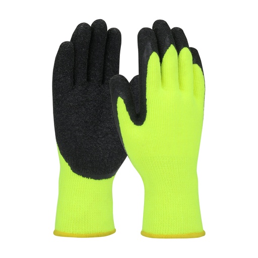 H-Vis Seamless Knit Acrylic Glove with Latex Coated Palm and Fingers