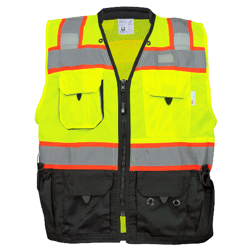 [SA-GLO-099] FrogWear® HV Premium High-Visibility Surveyors Safety Vest