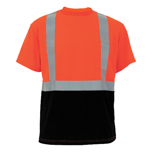 [SA-GLO-005B] FrogWear® HV Self Wicking Polyester Short-Sleeved Shirt