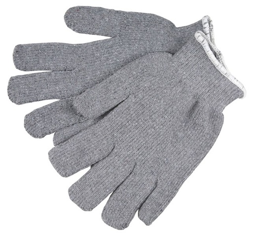 [A-9425KM-L] Gray Terrycloth Work Gloves 14 Ounce Light Weight Loop-in Glove