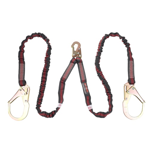 [FP-UFL204131] [FP-UFL204131] 6' Internal SAL Twin leg 100% tie-off with (1) snap hook and (2) rebar hooks