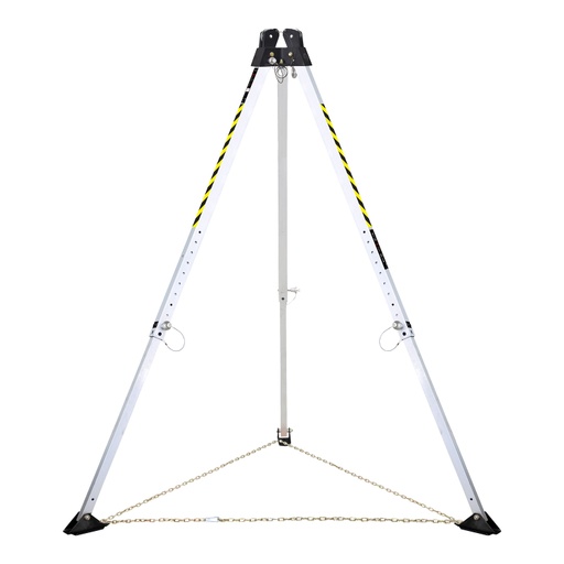 [FP-UFT510010] [FP-UFT510010] 10' adjustable tripod with dual built-in pulley assembly and storage bag