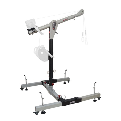 [FP-UFT551011BK] [FP-UFT551011BK] Megadavit™ H-Base Basic Kit. Includes H-Base Frame Assembly, 54 in. Column Mast, and 3 ft. Cantilever Boom Arm with Winch Bracket