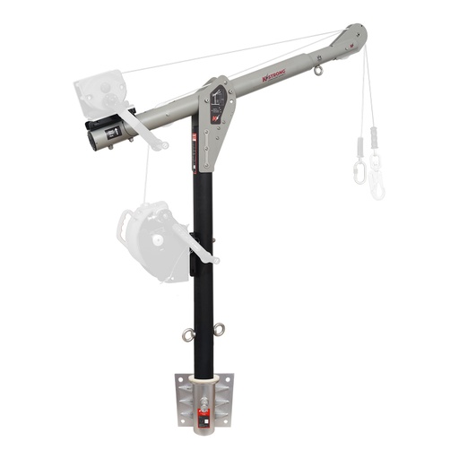 [FP-UFT551031BK] [FP-UFT551031BK] Megadavit™ Wall Mount Basic Kit. Includes Wall Mount Column Mast Receiver, 54 in. Column Mast, and 3 ft. Cantilever Boom Arm with Winch Bracket