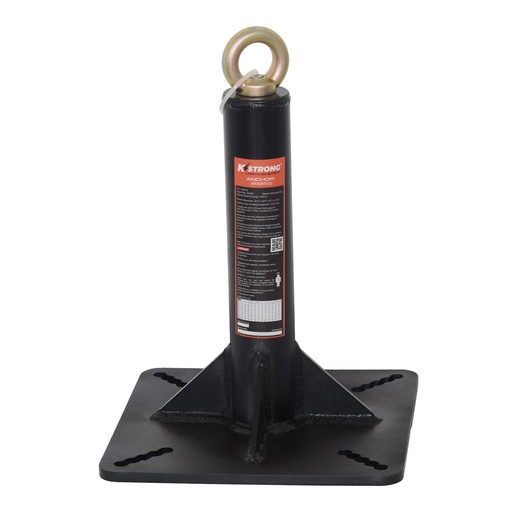 [FP-UFA55207E] Roof Anchors. 12" End Post for Fixed Systems with Fixed Eye Bolt