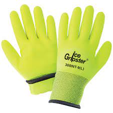 [A-308INT] High-Visibility Insulated Gloves with Three-Quarter Coated Palm