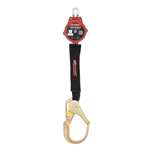[FP-UFS394006] [FP-UFS394006] KStrong® Micron™ 6 ft. Arc Flash Rated SRL with Steel Rebar Hook (ANSI) – Harness Connector Included