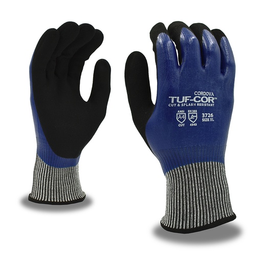 [A-6680CR] HPPE Cut Resistant Glove with Double Dip Palm Coating