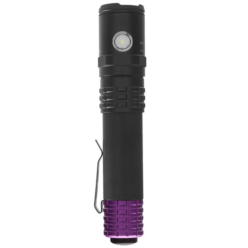[IP-UVR-588XL] Nightstick USB Rechargeable UV Flashlight - Black Handheld