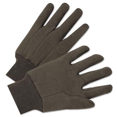 [A-1200-L] Anchor Brand Standard Weight Cotton/Polyester Brown Jersey Gloves