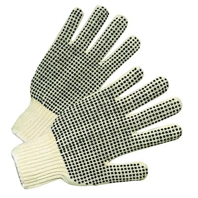 [A-6710-L] Anchor Brand Medium Weight Seamless String-Knit Gloves with Single-Sided PVC Dot Grips