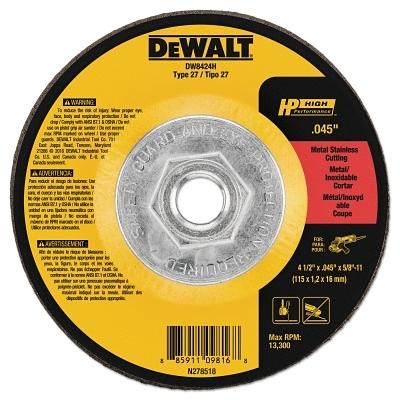 [IP-DW8424H] DeWalt® HP T27 Metal Cuttiing Wheels DW8424H