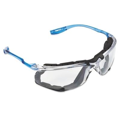 [EP-11872-00000-20] Virtua™ CCS Protective Eyewear, Clear Polycarbonate Lens, Anti-Fog, Clear Plastic Frame, Light Blue Temple