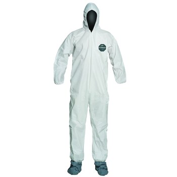 DuPont™ ProShield® 50 Hooded Coveralls w/Attached Boots and Elastic Wrists