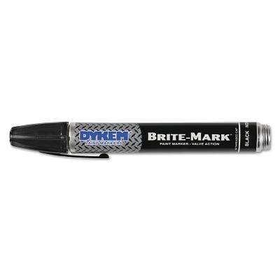[IP-40003-BM] DYKEM® BRITE-MARK® 40 Threaded Cap/Barrel Permanent Paint Markers, Black