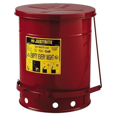 [IP-09300] Justrite Red Oily Waste Cans 9300