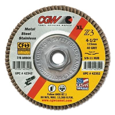 [IP-42732] CGW Abrasives Premium Z3 Reg T29 Flap Discs 42732