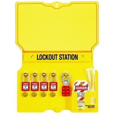 [IP-1482BP410] Master Lock® Safety Series™ Lockout Stations with Key Registration Cards 1482BP410