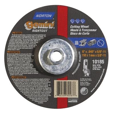 [IP-66252830587] Norton Gemini® RightCut™ Right Angle Cut-Off Wheels 66252830587