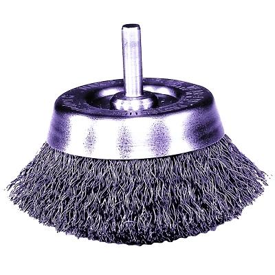[IP-14301] Weiler® Stem-Mounted Crimped Wire Cup Brushes 14301
