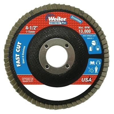 [IP-31343] Weiler® Vortec Pro® Abrasive Flap Discs 31343