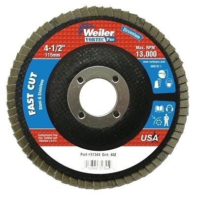 [IP-31344] Weiler® Vortec Pro® Abrasive Flap Discs 31344