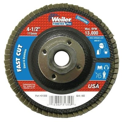 [IP-31350] Weiler® Vortec Pro® Abrasive Flap Discs 31350