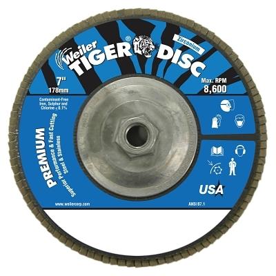[IP-50544] Weiler® Tiger® Disc Angled Style Flap Discs 50544
