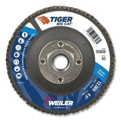 [IP-50808] Weiler® Tiger® Big Cat® High Density Flap Discs 50808