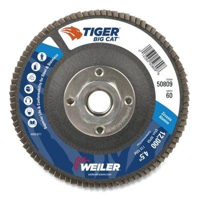 [IP-50809] Weiler® Tiger® Big Cat® High Density Flap Discs 50809