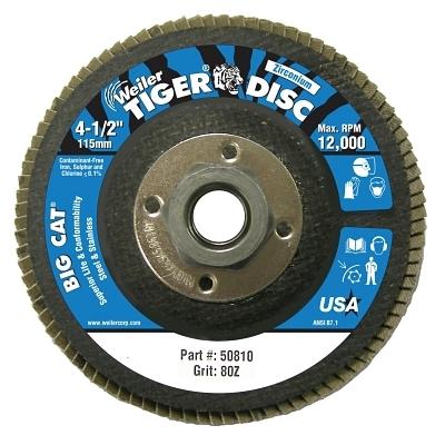 [IP-50810] Weiler® Tiger® Big Cat® High Density Flap Discs 50810