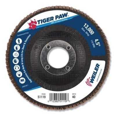 [IP-51119] Weiler® Tiger Paw™ TY29 Coated Abrasive Flap Discs 51119