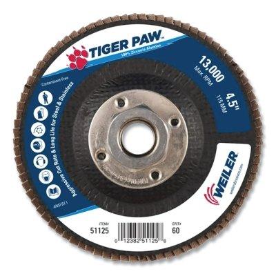 [IP-51125] Weiler® Tiger Paw™ TY29 Coated Abrasive Flap Discs 51125