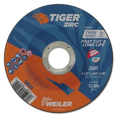 [IP-58020] Weiler® Tiger® Zirc Cutting Wheels 58020