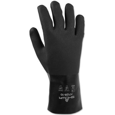 [A-7712R-L] SHOWA® Black Knight® PVC Gloves