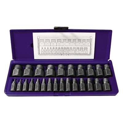 [IP-53227] Irwin Hanson® Hex Head Multi-Spline Screw Extractors - 532 Series - Plastic Case Sets