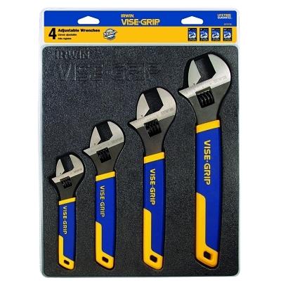 [IP-2078706] Irwin Vise-Grip® 4-pc Adjustable Wrench Tray Sets