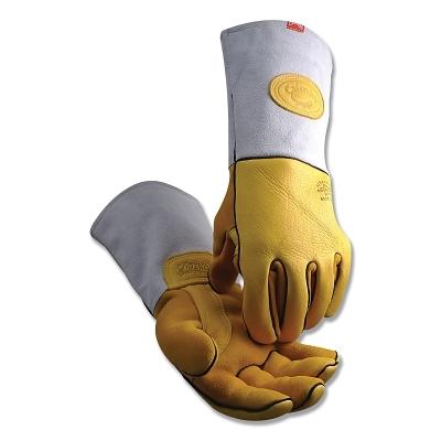 Caiman 1485 Elk Skin Wool Insulated Unlined Palm MIG/Stick Welding Gloves