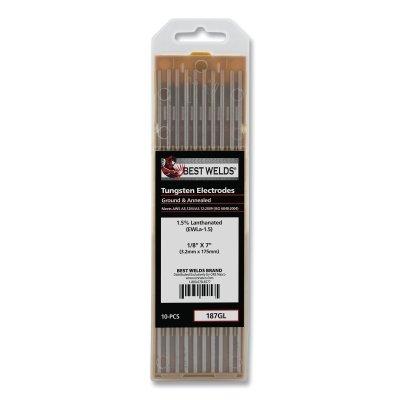 [IP-187GL] Best Welds 1.5% Lanthanated Tungsten Electrodes 187GL